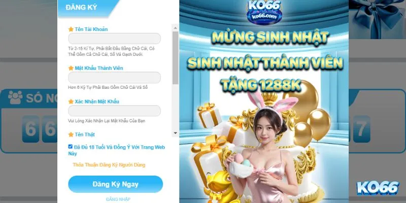 Cách đăng ký tài khoản tại nhà cái cá cược thể thao Ko66